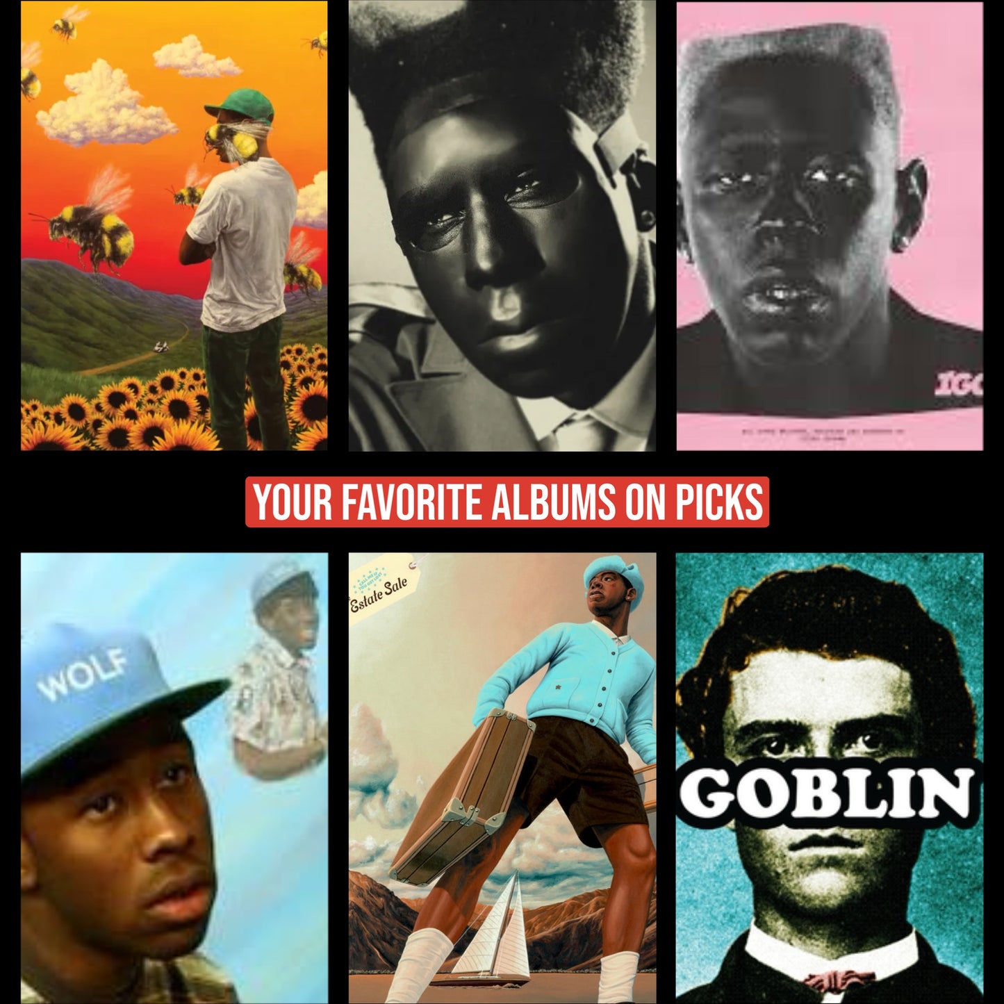 Tyler the Creator, 6 Pick Album Pack